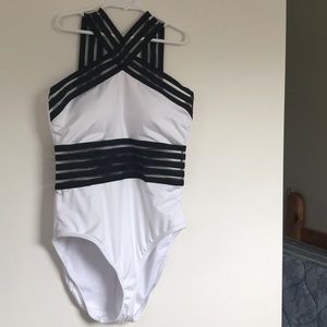 One Piece With Sheer